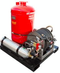 Dry Chemical Self Contained Skid Unit, Marine and Industrial Fire Protection