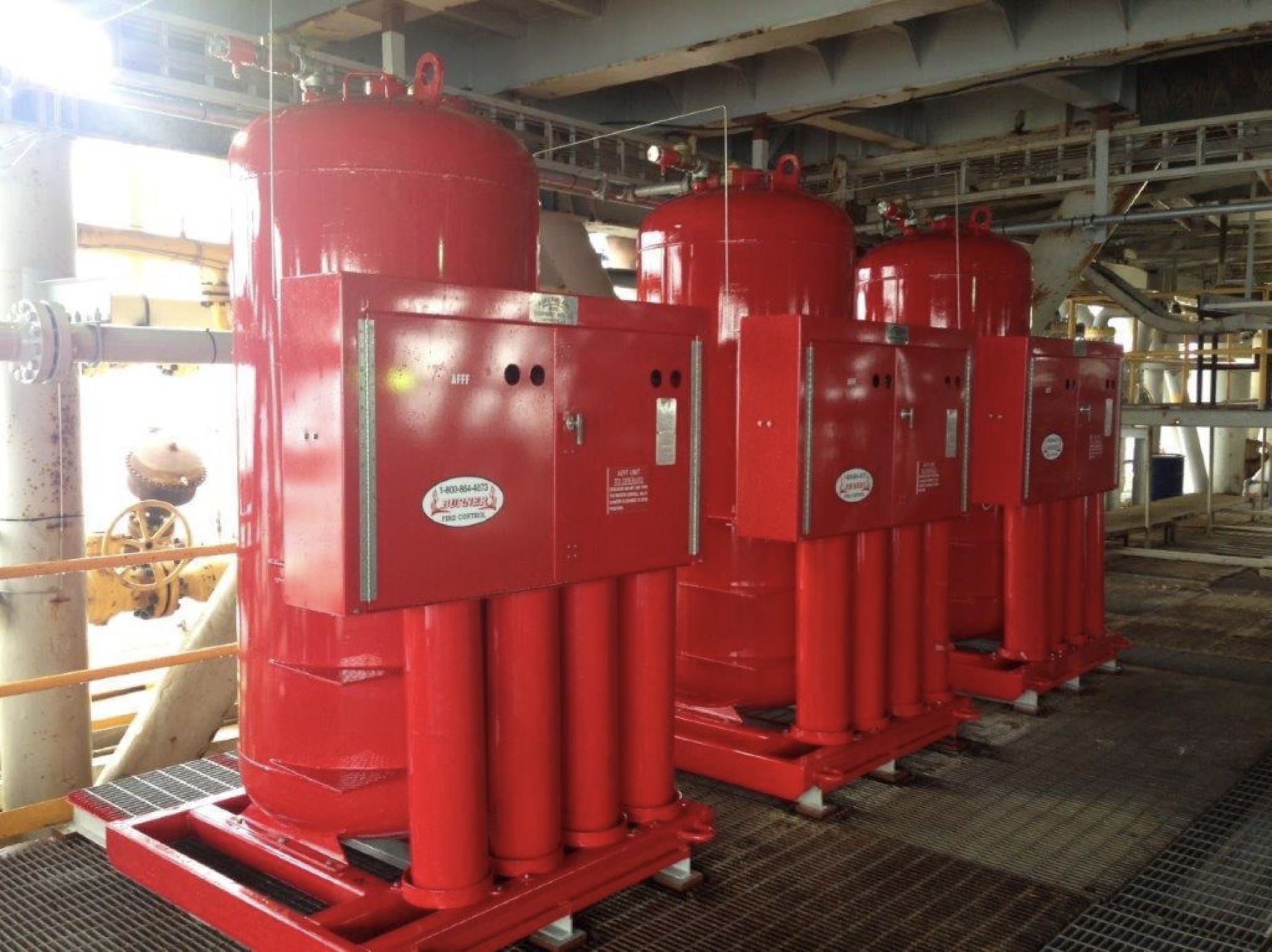 PRE-MIXED FOAM STATIONS BURNER FIRE CONTROL FLUORINE FREE